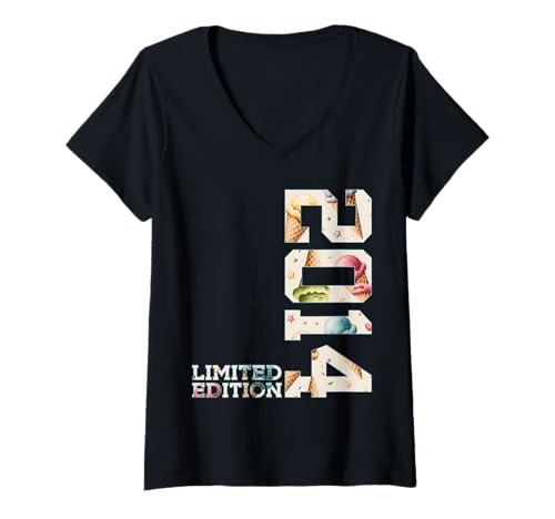 Damen Sommer 11 Jahre Limited Edition 2014 EIS 11. Geburtstag T-Shirt mit V-Ausschnitt Damen Sommer 11 Jahre Limited Edition 2014 EIS 11. Geburtstag T-Shirt mit V-Ausschnitt von JAHRGANG 2014 OUTFIT ZUM 11. GEBURTSTAG