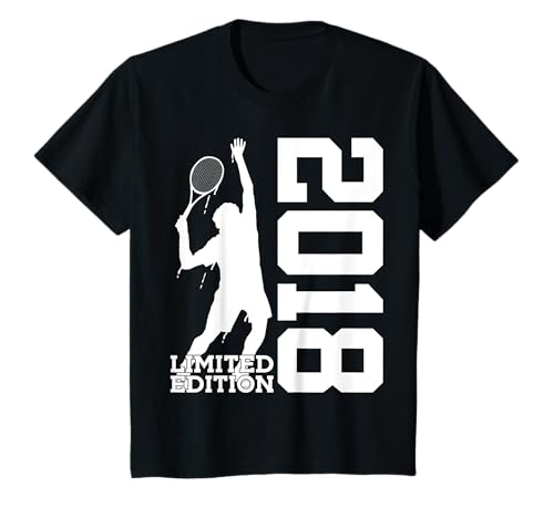 Kinder 7. GEBURTSTAG TENNIS LIMITED EDITION 2018 T-Shirt von JAHRGANG 2018 OUTFIT ZUM 7. GEBURTSTAG