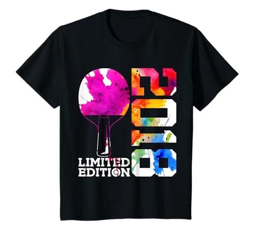 Kinder 7. GEBURTSTAG TISCHTENNIS LIMITED EDITION 2018 T-Shirt von JAHRGANG 2018 OUTFIT ZUM 7. GEBURTSTAG