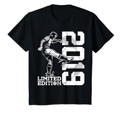 Kinder LIMITED EDITION 2019 6 JAHRE FUSSBALL 6. GEBURTSTAG T-Shirt von JAHRGANG 2019 OUTFIT ZUM 6. GEBURTSTAG