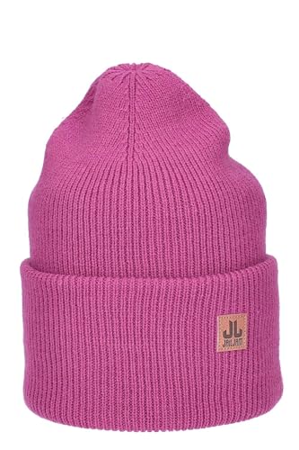 JAIL JAM Moderne Unisex Wool Beanie 'Spandau' mit hoher Krempe, Damen Herren Seemannsmütze, doppellagig, Mütze:Fuxia von JAIL JAM