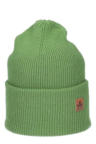 JAIL JAM moderne Unisex Wool Beanie 'Spandau' mit hoher Krempe, Damen Herren Seemannsmütze, doppellagig, Mütze:Green von JAIL JAM