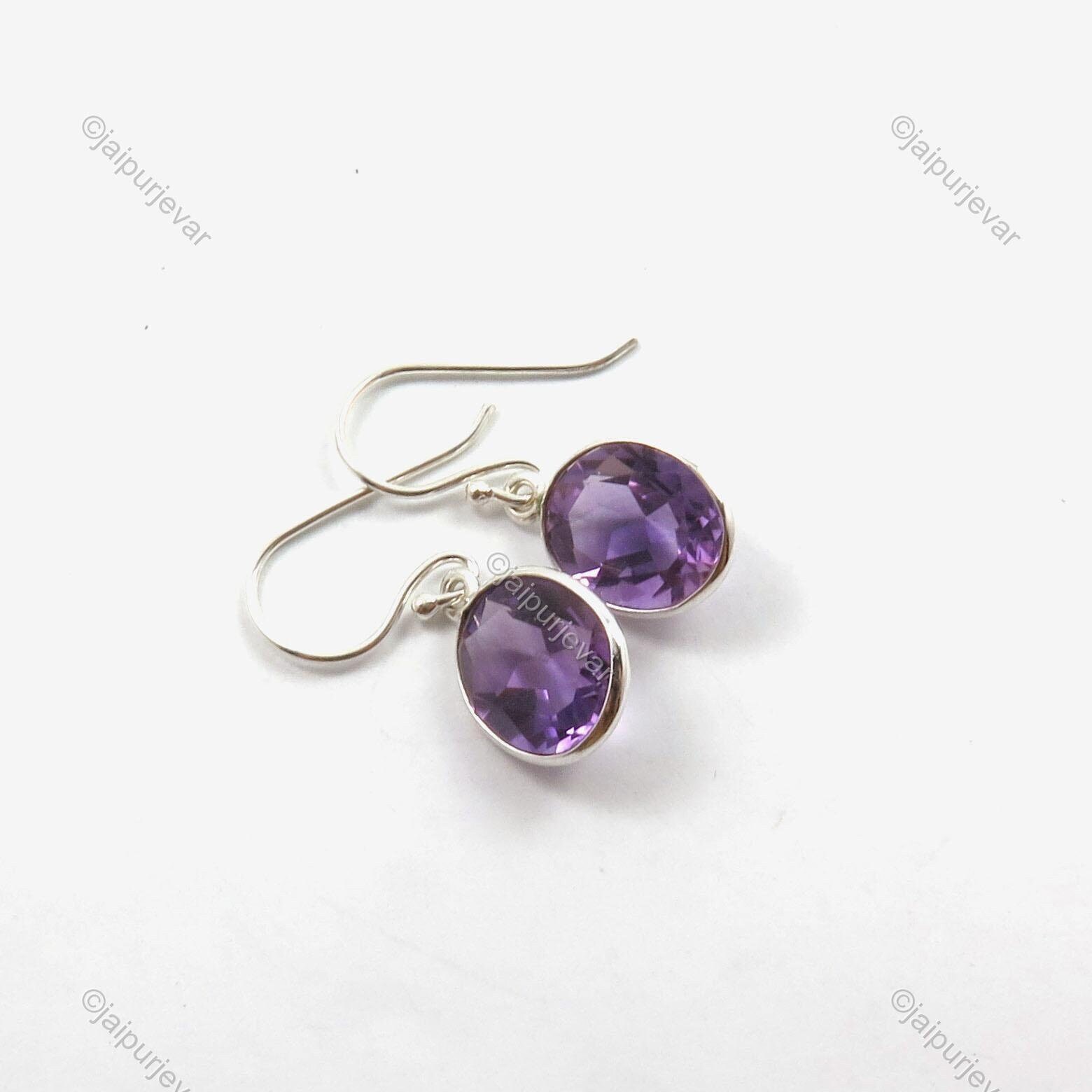 Amethyst Tropfen Ohrringe Boho Sterling Silber Schmuck Amethyst Tropfen Ohrringe Boho Sterling Silber Schmuck von JAIPURJEVAR