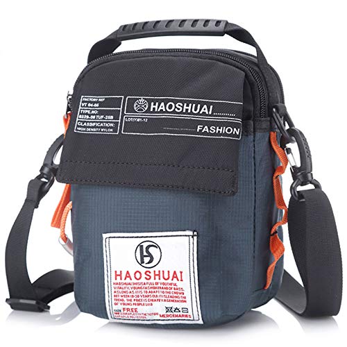 JAKAGO Wasserdichte Umhängetasche Universal Kleine Umhängetasche Handtasche Handytasche Umhängetasche Gürtel Geldbörse mit Schultergurt für Outdoor-Sport Reisen Wandern Camping (Blau) von JAKAGO