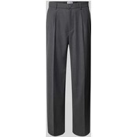 JAKE*S STUDIO MEN Anzughose mit Bügelfalten in Anthrazit Melange, Größe XL von JAKE*S STUDIO MEN