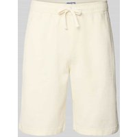 JAKE*S STUDIO MEN Bermudas mit elastischem Bund in Offwhite, Größe XXL von JAKE*S STUDIO MEN