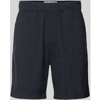 JAKE*S STUDIO MEN Bermudas mit elastischem Bund in Black, Größe L von JAKE*S STUDIO MEN