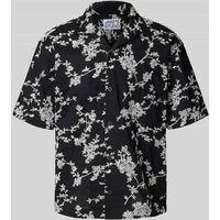 JAKE*S STUDIO MEN Freizeithemd mit Reverskragen in Black, Größe S von JAKE*S STUDIO MEN