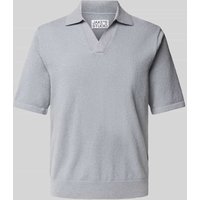 JAKE*S STUDIO MEN Poloshirt mit Strukturmuster in Sky, Größe S von JAKE*S STUDIO MEN