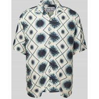 JAKE*S STUDIO MEN Regular Fit Freizeithemd mit Allover-Muster in Sand, Größe M JAKE*S STUDIO MEN Regular Fit Freizeithemd mit Allover-Muster in Sand, Größe M von JAKE*S STUDIO MEN