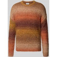 JAKE*S STUDIO MEN Regular Fit Pullover in Strick-Optik in Rot, Größe L von JAKE*S STUDIO MEN