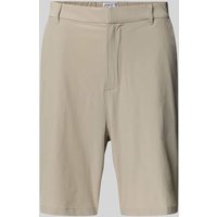 JAKE*S STUDIO MEN Regular Fit Shorts mit Eingrifftaschen in Khaki, Größe S von JAKE*S STUDIO MEN