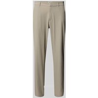 JAKE*S STUDIO MEN Regular Fit Stoffhose mit Eingrifftaschen in Khaki, Größe XXL von JAKE*S STUDIO MEN