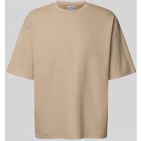 JAKE*S STUDIO MEN Relaxed Fit T-Shirt mit Rundhalsausschnitt in Beige, Größe XXL von JAKE*S STUDIO MEN
