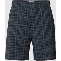 JAKE*S STUDIO MEN Shorts mit Karomuster in Marine, Größe L von JAKE*S STUDIO MEN