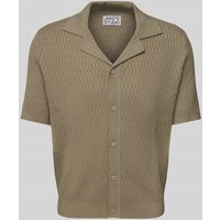JAKE*S STUDIO MEN Strickjacke mit Knopfleiste in Mud, Größe XXL von JAKE*S STUDIO MEN