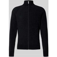 JAKE*S STUDIO MEN Strickjacke mit Stehkragen in Black, Größe M JAKE*S STUDIO MEN Strickjacke mit Stehkragen in Black, Größe M von JAKE*S STUDIO MEN