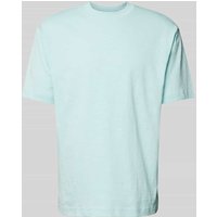 JAKE*S STUDIO MEN T-Shirt mit Rundhalsausschnitt in Aqua, Größe L von JAKE*S STUDIO MEN