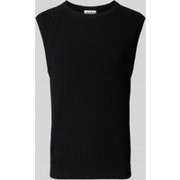 JAKE*S STUDIO MEN Tanktop mit gerippten Abschlüssen in Black, Größe L von JAKE*S STUDIO MEN