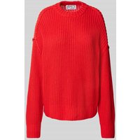 JAKE*S STUDIO WOMAN Oversized Strickpullover mit Strukturmuster in Rot, Größe M JAKE*S STUDIO WOMAN Oversized Strickpullover mit Strukturmuster in Rot, Größe M von JAKE*S STUDIO WOMAN
