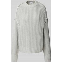 JAKE*S STUDIO WOMAN Oversized Strickpullover mit Strukturmuster in Silber Melange, Größe M JAKE*S STUDIO WOMAN Oversized Strickpullover mit Strukturmuster in Silber Melange, Größe M von JAKE*S STUDIO WOMAN
