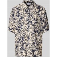 JAKE*S STUDIO WOMAN Relaxed Fit Bluse aus Viskose mit 1/2-Arm in Lagune, Größe 42 von JAKE*S STUDIO WOMAN