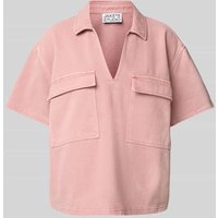 JAKE*S STUDIO WOMAN Relaxed Fit Bluse mit Brustpattentaschen in Altrosa, Größe 36 von JAKE*S STUDIO WOMAN