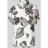 JAKE*S STUDIO WOMAN Relaxed Fit Bluse mit Kappärmeln in Offwhite, Größe 34 von JAKE*S STUDIO WOMAN