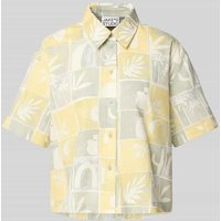 JAKE*S STUDIO WOMAN Relaxed Fit Bluse mit Strukturmuster in Lind, Größe 42 von JAKE*S STUDIO WOMAN
