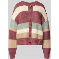 JAKE*S STUDIO WOMAN Strickjacke mit gerippten Abschlüssen in Mauve, Größe L JAKE*S STUDIO WOMAN Strickjacke mit gerippten Abschlüssen in Mauve, Größe L von JAKE*S STUDIO WOMAN