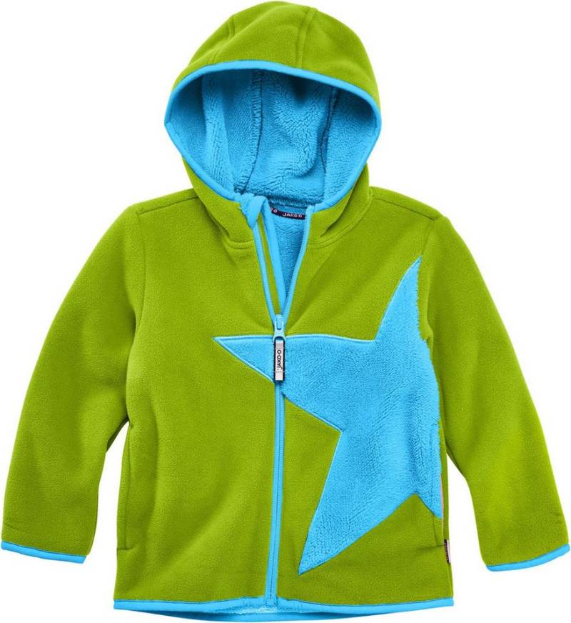 JAKO-O Kapuzenfleecejacke JAKO-O Kuschel Fleecejacke Kinder hellgrün Stern von JAKO-O