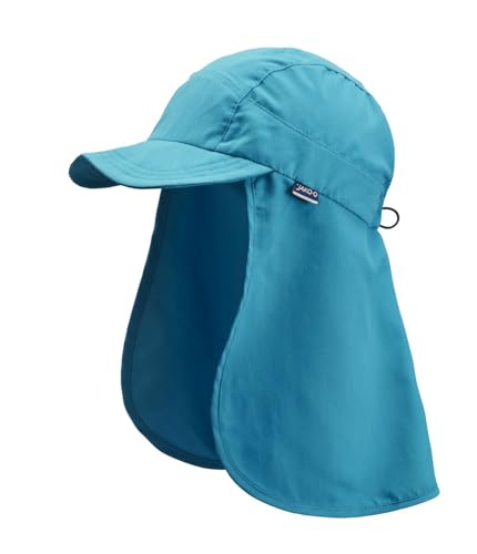 JAKO-O UV Mütze Kappe Nackenschutz, dunkeltürkis, Gr. 54/56 von JAKO-O