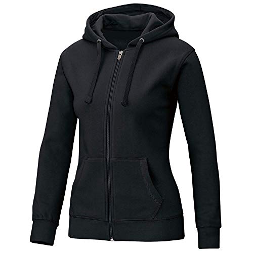 JAKO Damen Kapuzenjacke Team 6833, Farbe:schwarz, Größe:36 von JAKO