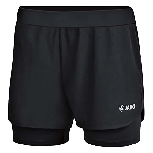 JAKO Damen Laufshort 2-in-1 Short Brasil C6299-800 34 von JAKO