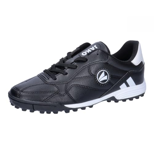 JAKO Fußballschuhe für Kinder, Turf Classico II TF Jr Kids, Schwarz/Weiß, 40 EU von JAKO