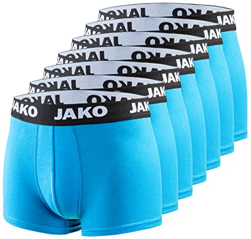 JAKO Herren Boxershort 7er Pack Funktionsunterhose - Aqua Edition - Gr. M Türkis von JAKO