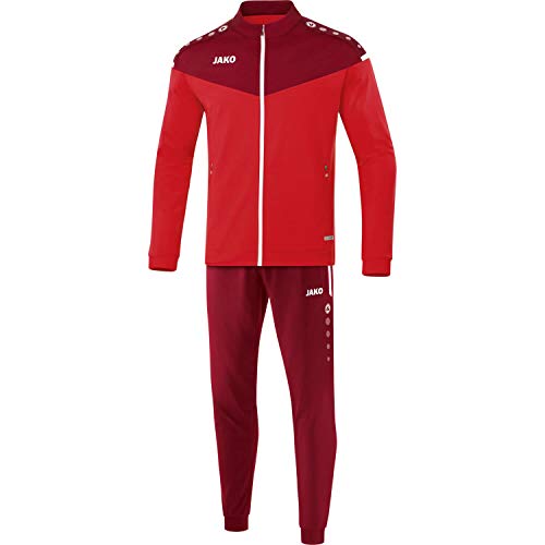 JAKO Herren Trainingsanzug Polyester Champ 2.0 C9120 Rot/Weinrot XXXL von JAKO