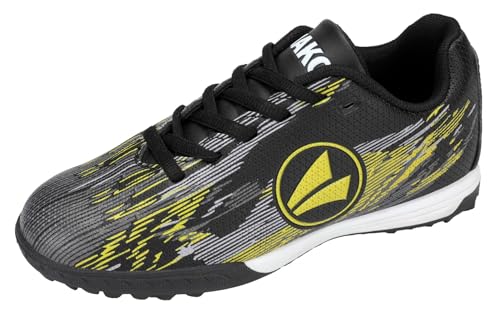 JAKO J-ST Stepover Fussballschuh, Jet Black/neon Yellow, 43 EU von JAKO
