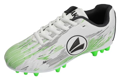 JAKO Jungen Unisex Kinder J-SFG Stepover Fussballschuh, White/neon Green, 29 EU JAKO Jungen Unisex Kinder J-SFG Stepover Fussballschuh, White/neon Green, 29 EU von JAKO