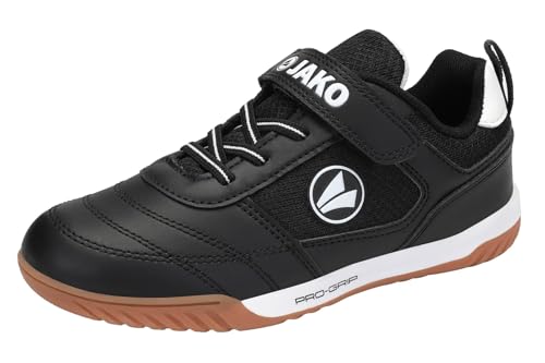 JAKO Jungen Unisex Kinder J-SH Winger EV Hallenturnschuh, Jet Black/White, 28 EU von JAKO