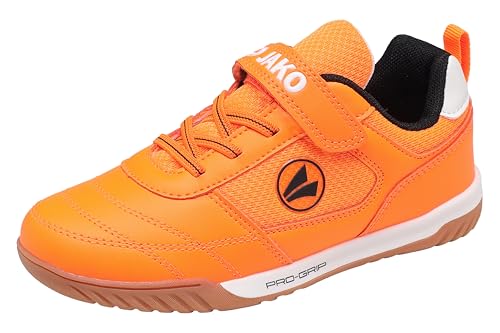 JAKO Jungen Unisex Kinder J-SH Winger EV Hallenturnschuh, neon orange/Jet Black, 30 EU von JAKO
