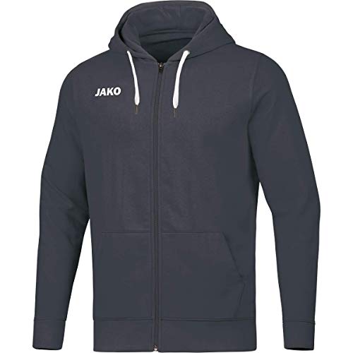 JAKO Kapuzenjacke Base, Größe:4XL, Farbe:anthrazit von JAKO