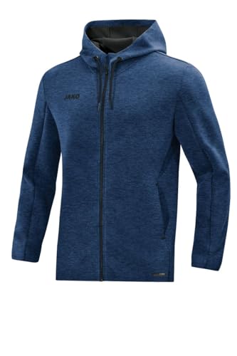 JAKO Kapuzenjacke Premium Basics, Größe:34, Farbe:marine meliert von JAKO