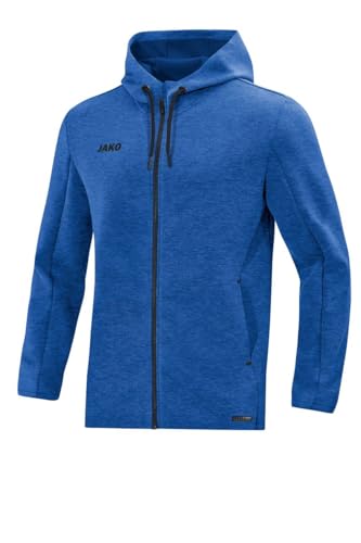 JAKO Kapuzenjacke Premium Basics, Größe:L, Farbe:royal meliert von JAKO