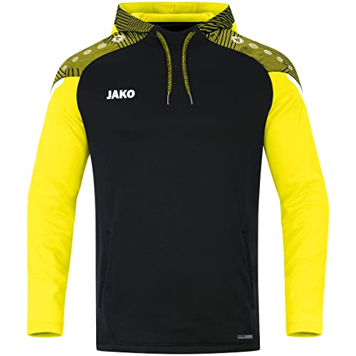 JAKO Kapuzensweat Performance, Größe:M, Farbe:schwarz/Soft Yellow von JAKO