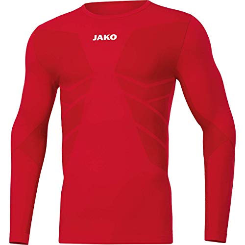 JAKO Longsleeve Comfort 2.0, Größe:L, Farbe:sportrot von JAKO