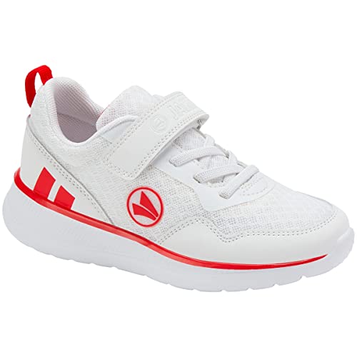 JAKO Performance Junior Sneaker, Weiß/Rot, 31 EU von JAKO