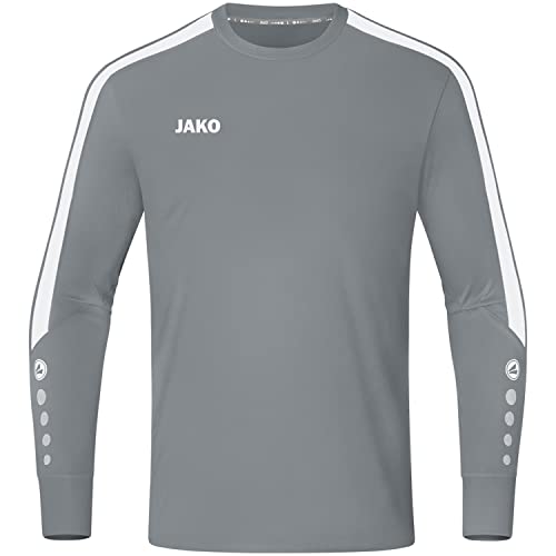 JAKO Power Torwarttrikot Kinder grau/weiß, 128 von JAKO