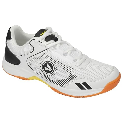 JAKO Sportschuh Flow ID WEIß/SCHWARZ/Neongelb - 38 von JAKO