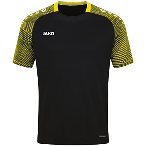 JAKO T-Shirt Performance, Größe:152, Farbe:schwarz/Soft Yellow von JAKO